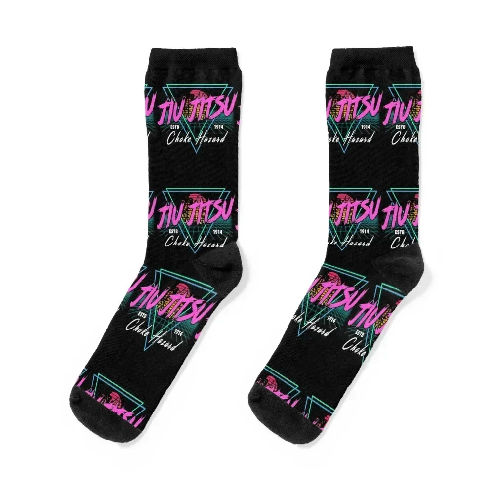 Vintage 80's Retro Jiu Jitsu - Brazilian Jiu Jitsu Socks retro short gifts Men Socks Luxury Brand Women's