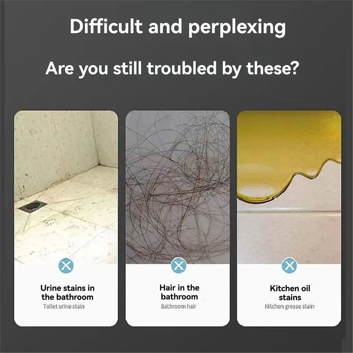 Floor Brush Bathroom Brush Artifact Long Handle Toilet Bathroom Household Hard Bristle Floor Cleaning Tile Floor Brush