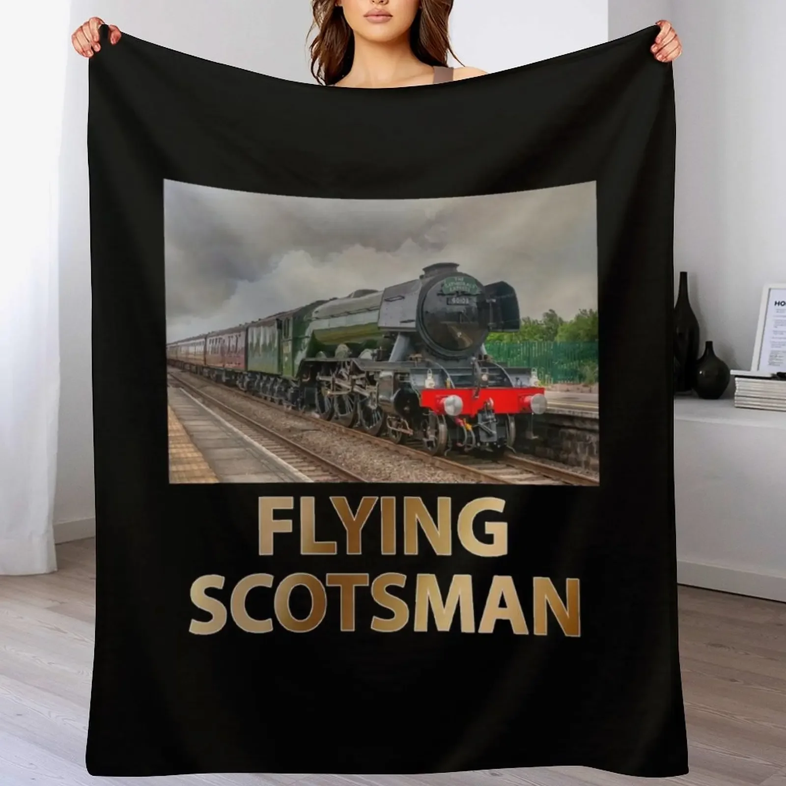 

The Flying Scotsman Throw Blanket Loose Decorative Sofas funny gift Luxury Brand Blankets