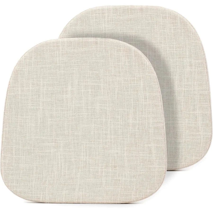 

14x14 Metal Chair Cushions Pads Set of 2 for Tolix Metal Chairs Small Seat Cushions 14 inch Beige