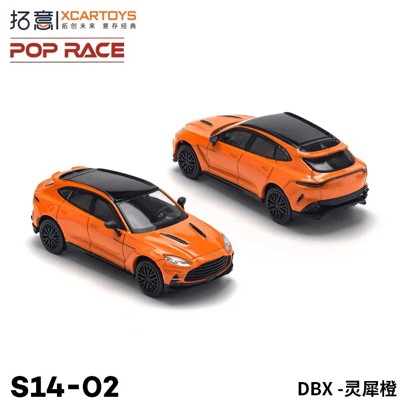 **Pre-Order** Xcartoys  x POP RACE 1:64 AM DBX Orange Diecast Model Car