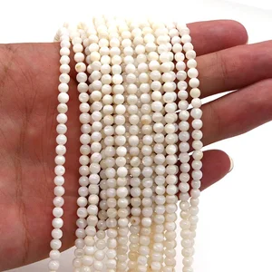 도매 천연 쉘 염색 구슬 둥근 모양의 어머니 진주 느슨한 격리 구슬 보석 제작 DIY 브레이슬릿 목걸이 8 최고의 판매 해수 진주 -17