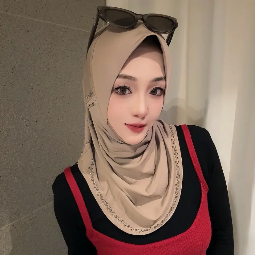 New Arrivals Diamonds Muslim Women Easy To Wear Hat Hijab Casual Cover