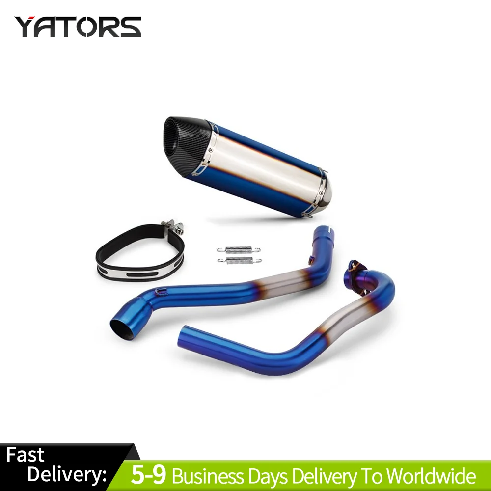 

Full System Exhaust Front Link Pipe Slip-on Muffler For Suzuki Gixxer250 SF250 Exhaust Systems Exhausts Pipes