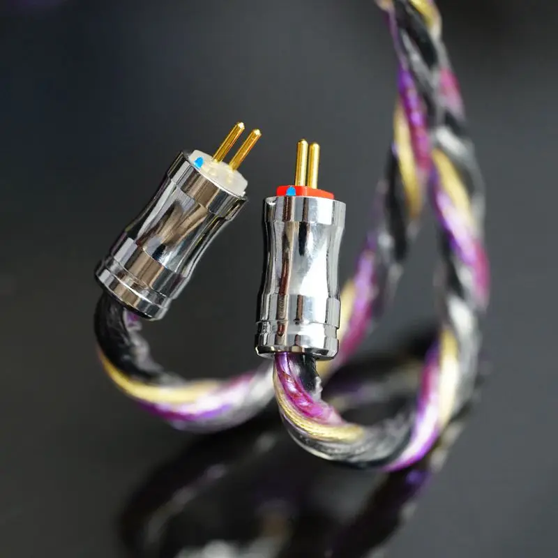 ivipQ-553 لتقوم بها بنفسك HIFI سماعة IEM ترقية كابل مع A2DC/Dan Clark HIFIMAN موصل ل المزدوج 3.5 LCD-5 HE1000SE HE-R10