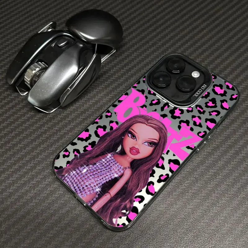 الوردي Bratzs دمى كوكه قضية الهاتف ل Xiaomi Redmi 15 15C 14C 13C 12C 10 A1 A2 A3 A5 9T 9A K60 4G 5G مكافحة سقوط ماتي الغطاء الخلفي #6