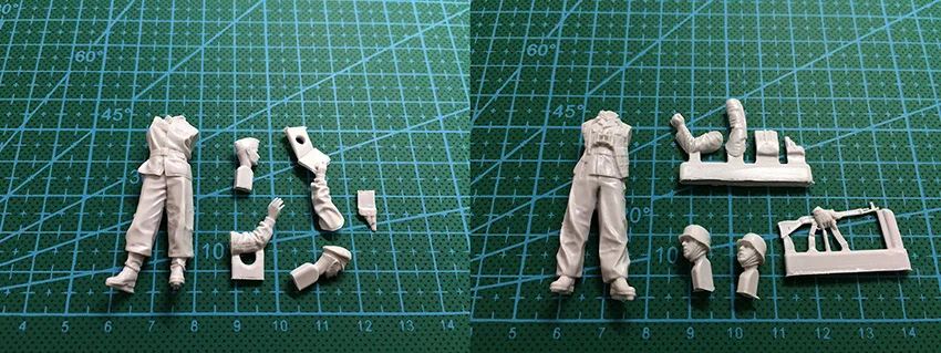 1/35 Scale Die-cast Resin White ModelSoldiers Need To Manually Color The Model Free Shipping