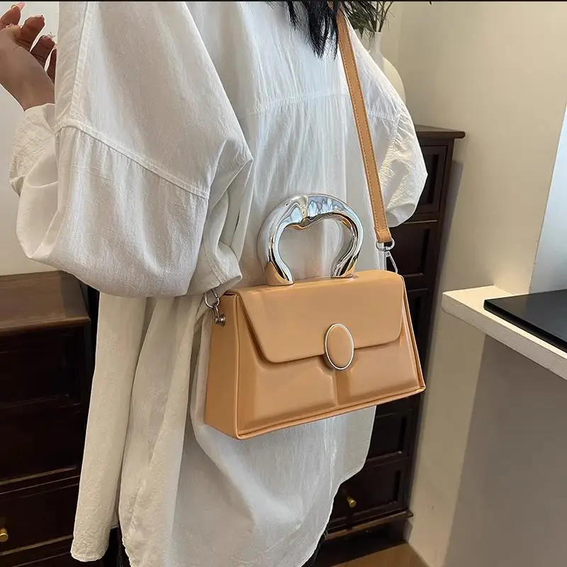 Sewing Thread Solid Soft Shoulder Bags Fashion 2024 High Quality Bags For Women Hasp Interior Compartment PU Women's Handbag