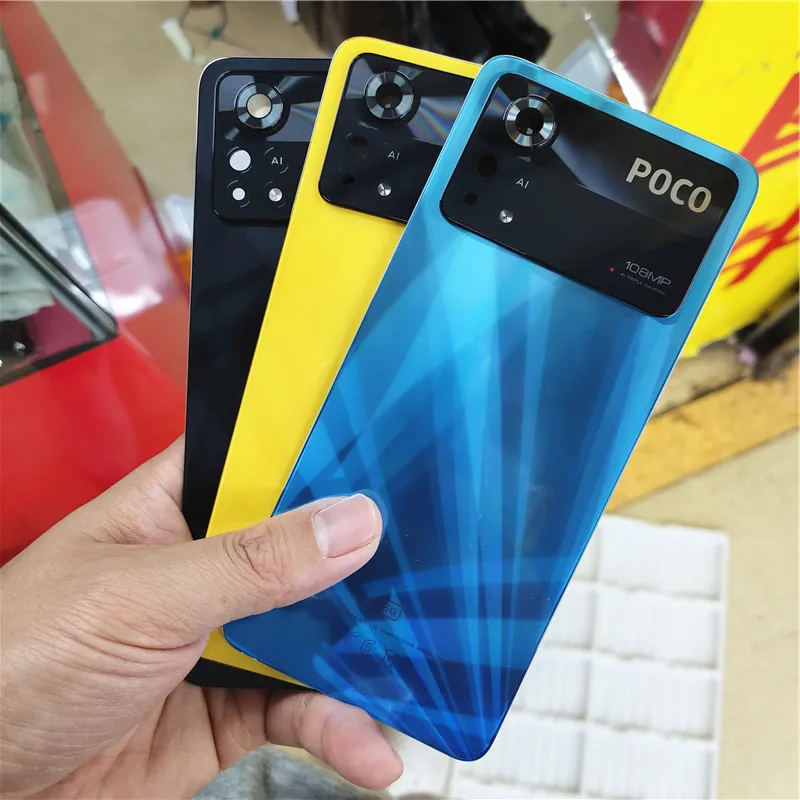 

Original For Xiaomi Poco X4 Pro 5G Back Battery Cover Glass Panel Rear Housing Door Case Replace X4Pro 2201116PG Battery cover