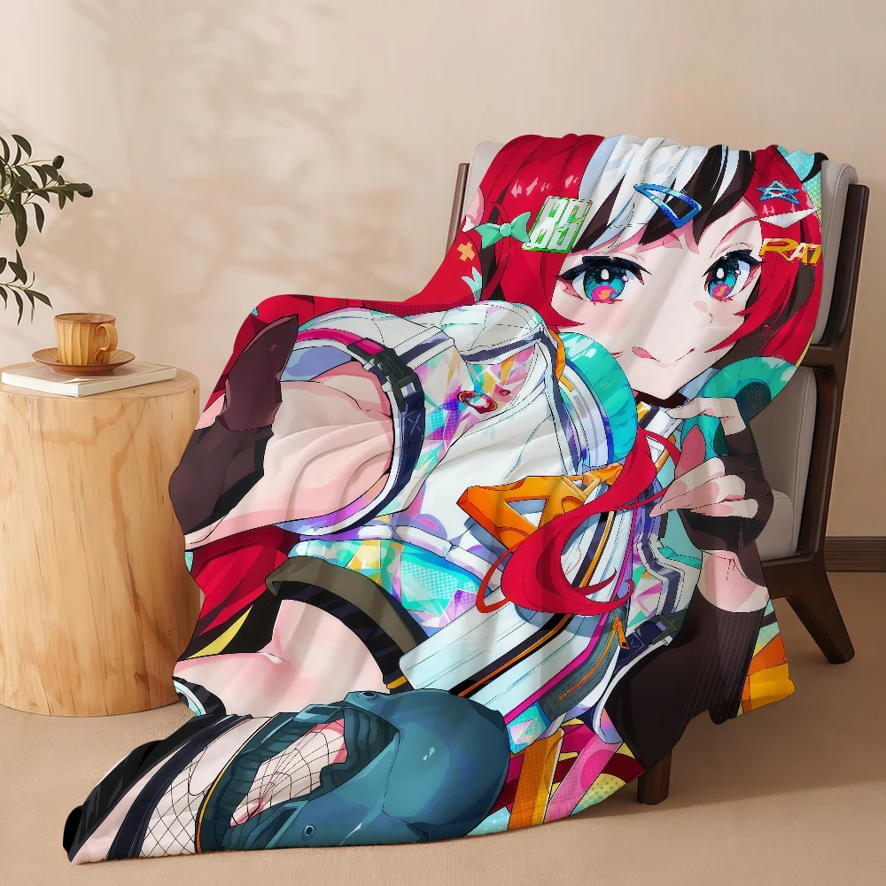 VTuber H-Hakos Baelz Blanket Soft Warm And Thick Perfect For Bedroom Living Room Bed Sofa Camping Picnic Office Gift