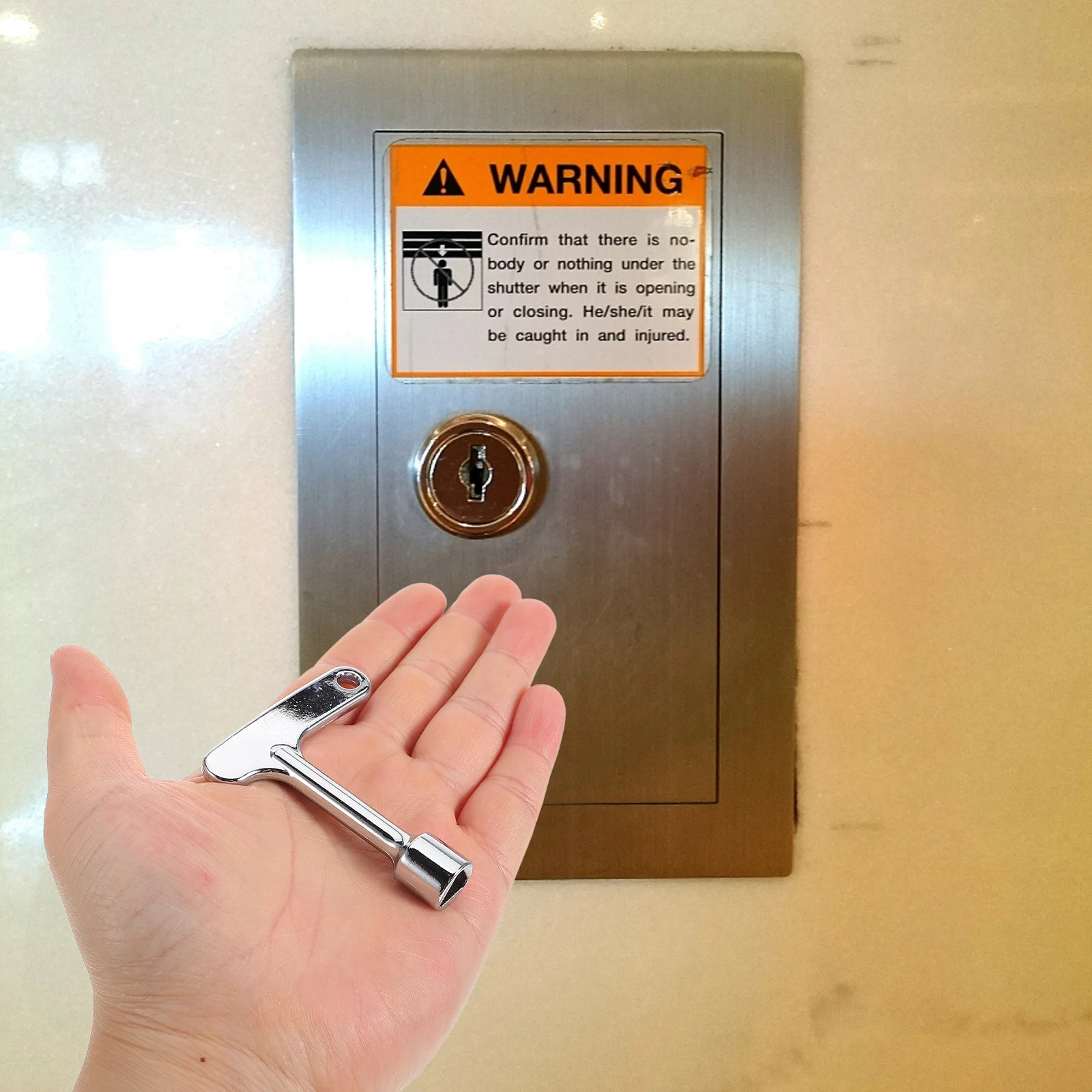 

2 Pcs Elevator Key for Outdoor Electronic Cabinet Lock Air Plumbing Tool Bleed