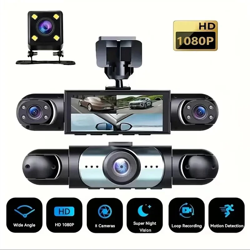 

Classic Dash Cam | 1080p Full HD, Loop Recording, G-Sensor, Parking Monitoring, Rearview Camera, Wide-Angle Night Vision, Fits A