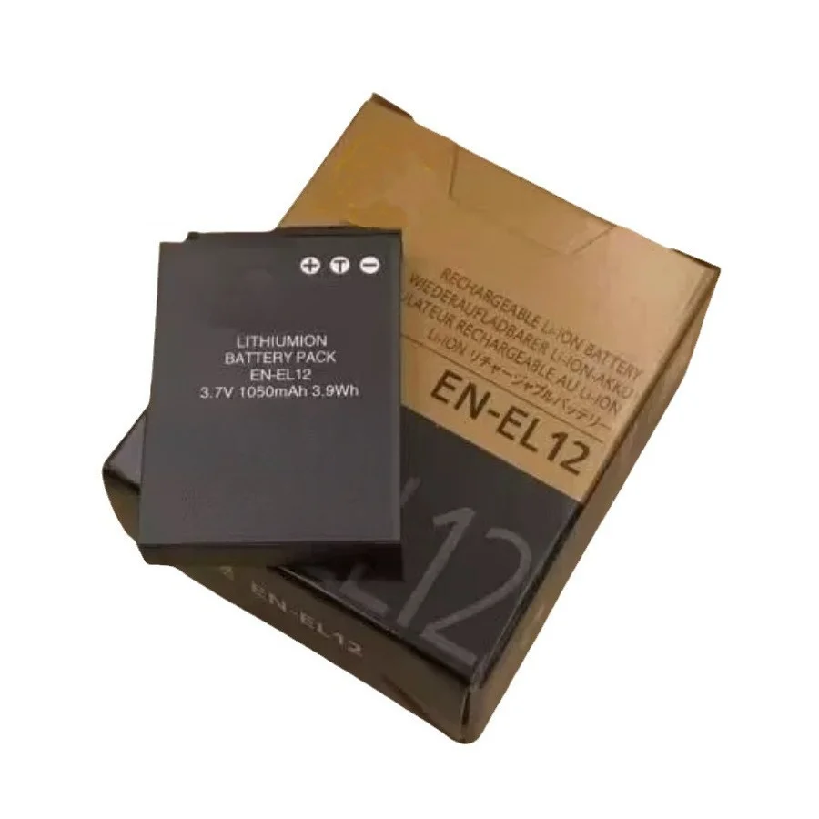 10 pièces EN-EL12 1050mAh Li-ion batterie pour Nikon Coolpix S3100 S3300 S4300 S5300 S6300 appareils photo numériques-remplacement haute capacité