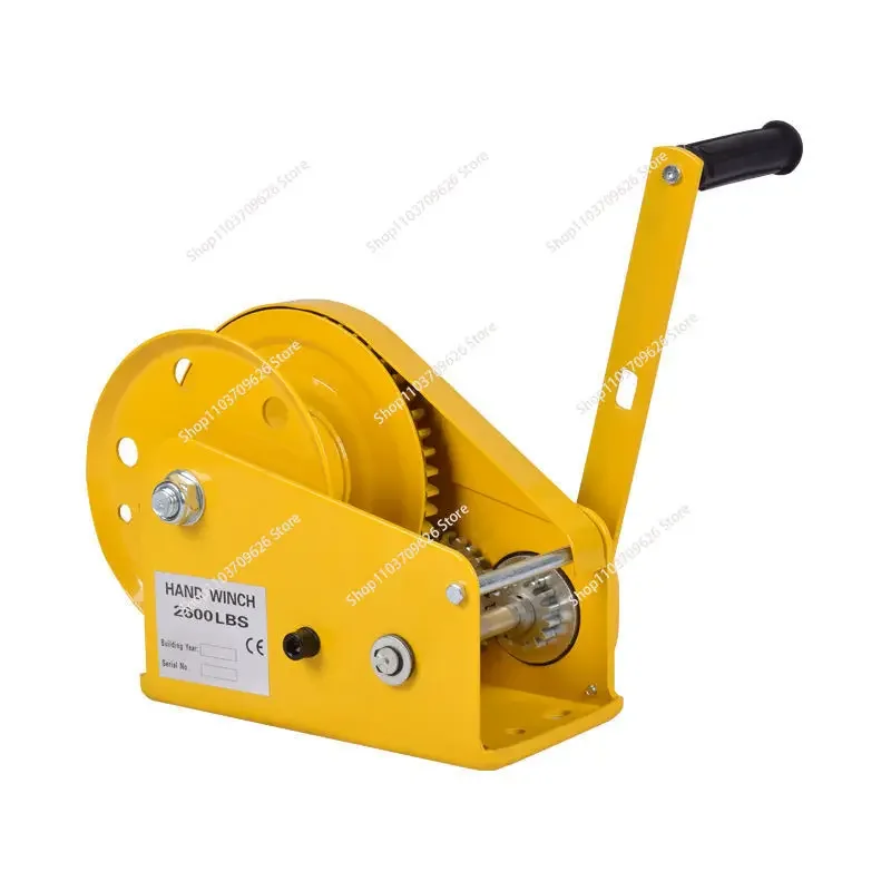 Two-Way Self-Locking Device Small Manual Winch Mini Wire Rope Winch With Hook Automatic Brake Manual Crane Hoist