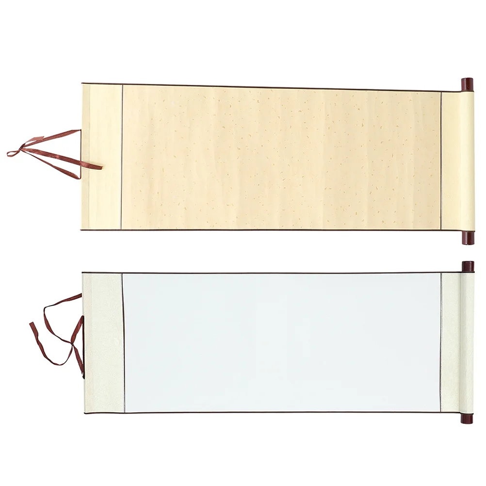

2Pcs Multi-Function Xuan Paper Blank Scroll Chinese Calligraphy Paper Drawing Scroll Painting Supply Write Supply