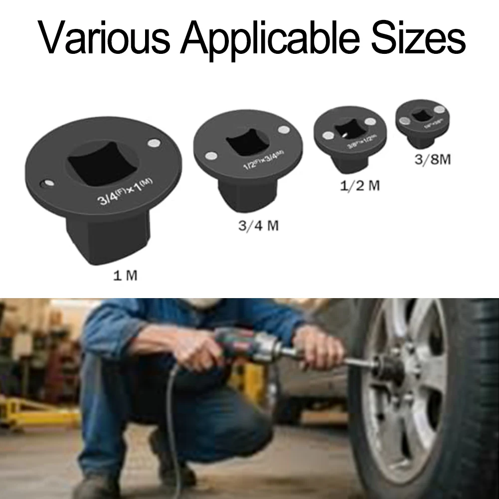 

4PCS Low Profile Impact Socket Adapter Set Low Profile Socket Adapter Set Drive Ratchet And Wrench Adapter Set