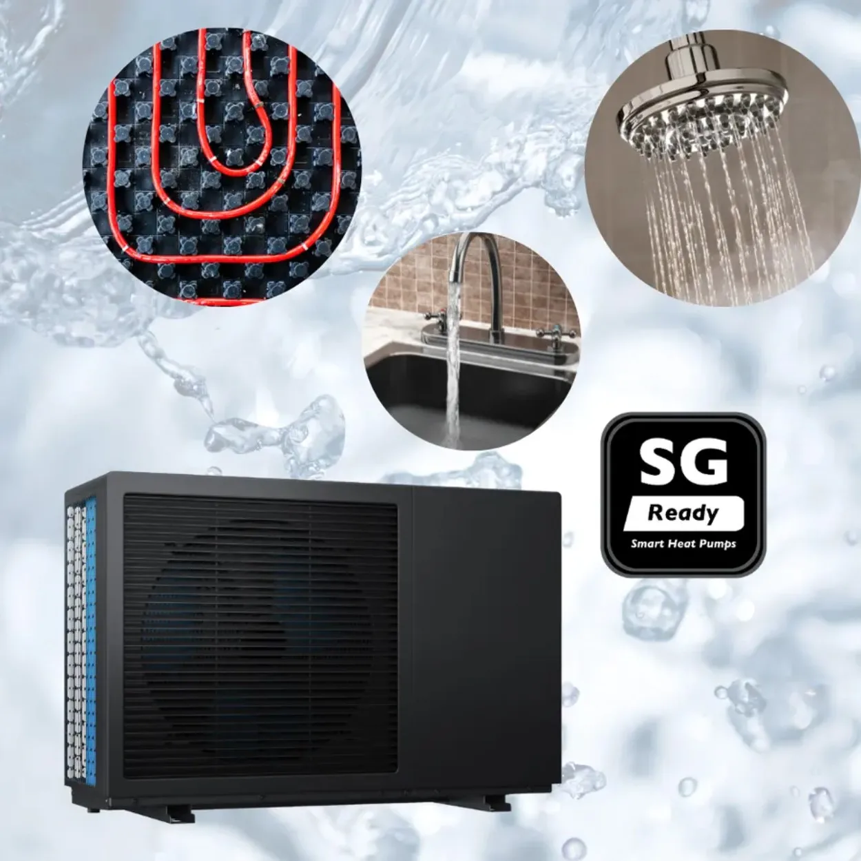 OEM Full Inverter A+++ Monoblock Air to Water Heat Pump R290 for Heating and Cooling With Cold Climate