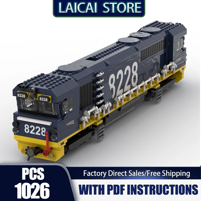 

Железнодорожный поезд Moc, строительные блоки NSW 82, класс, грузовой корабль, модель локомотива, технология, кирпичи, набор для сборки «сделай сам», подарки, праздничная игрушка