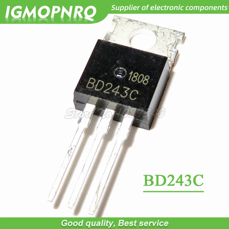 100PCS BD243C TO220 BD243 100V 6A TO-220 Bipolar Transistoren NPN Allzweck neue original