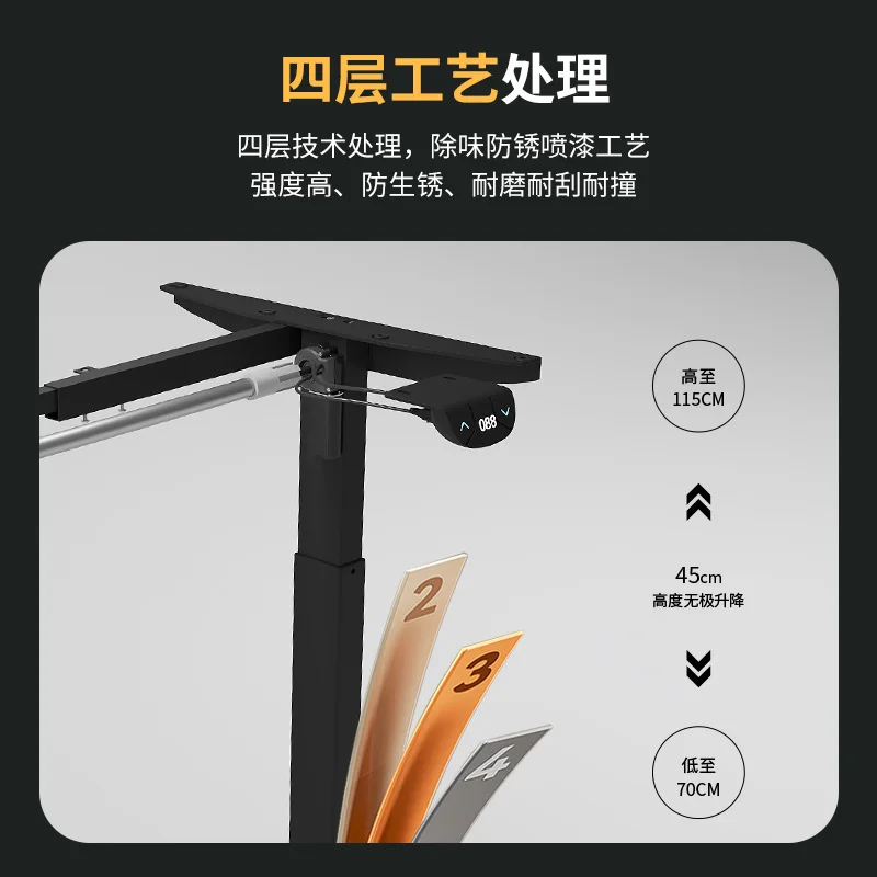 Tavolo di sollevamento elettrico intelligente Rack per tavolo di sollevamento per computer in piedi per ufficio domestico