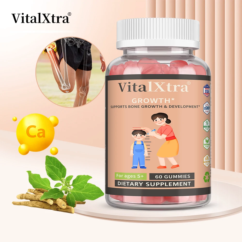 

Детские жевательные конфеты для роста роста — добавки для роста рост подростков — содержащие кальция, витамин Д, К, Ашвапанда