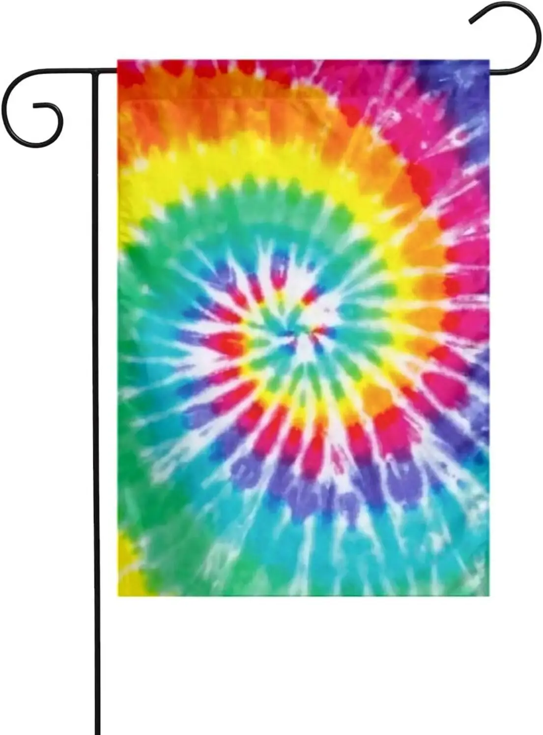 Rainbow Color Tie Dye Garden Flags 12 x 18 Inches Double Sided Welcome Banners Yard Flag for Outside Decor HJN ZZU