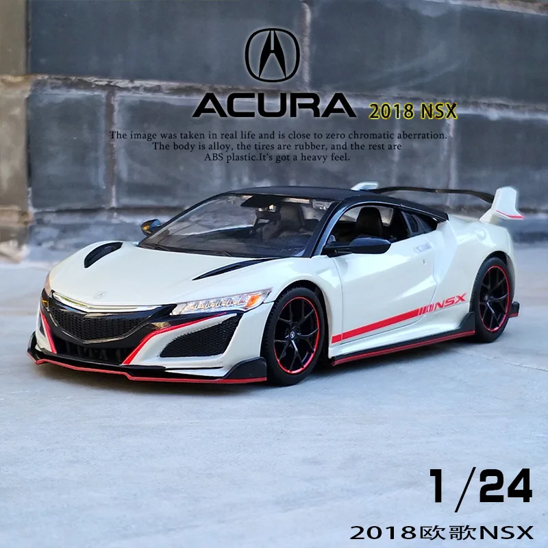 

1:24 2018 Acura NSX Alloy Sports Car Model Diecasts Metal Toy Vehicles Car Model Simulation Collection Toy Gift