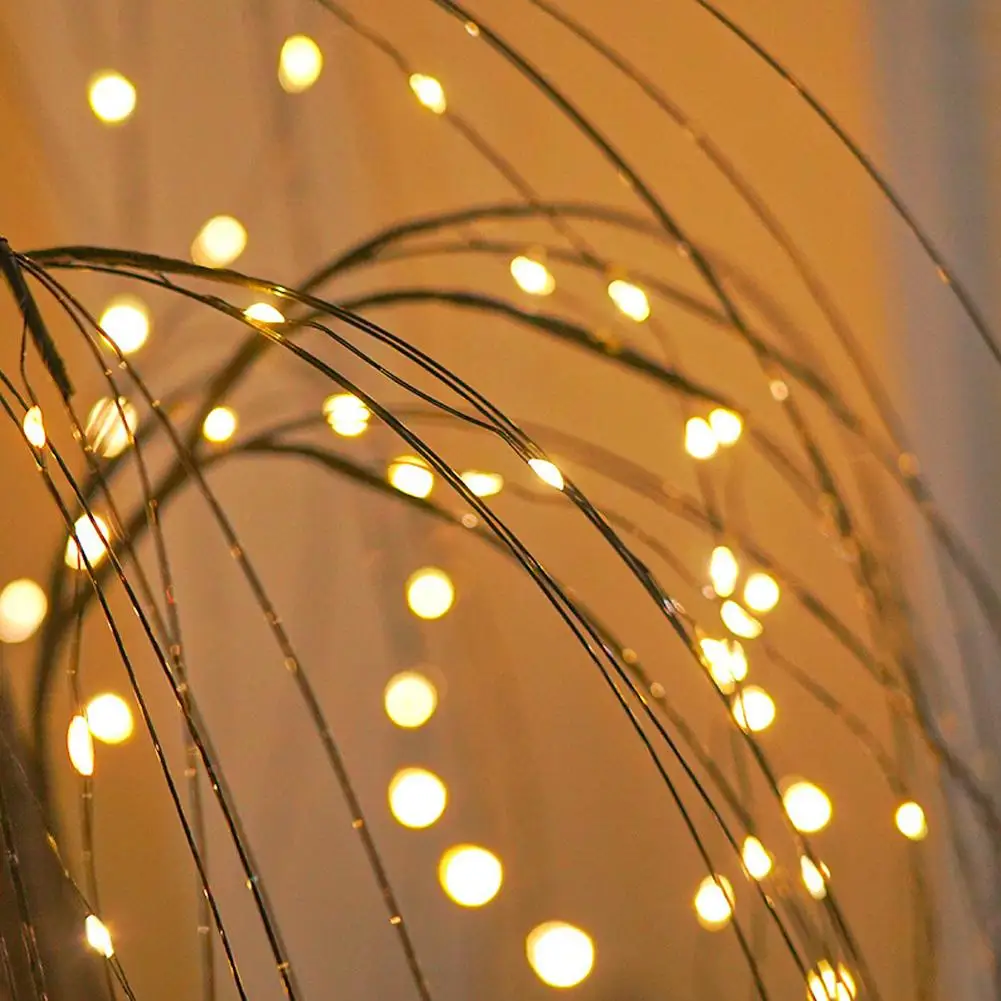LED Willow Christmas Tree Christmas Decorative Lights Ambient Lights Artificial Lighted Tabletop Tree for Holiday Home Decor