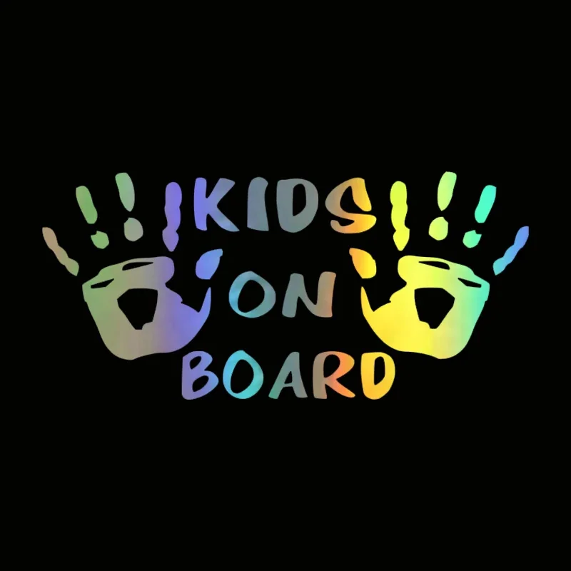 Personality KIDS ON BOARD Car Sticker Motorcycle Decals Vinyl Car Body Window Sticker Car Styling PVC Wholesale