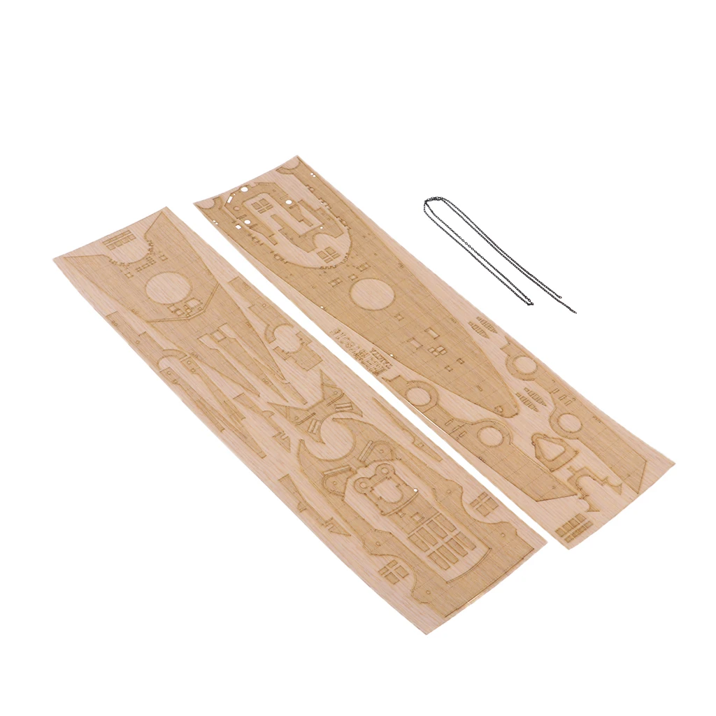 

Cruiser Ship Boat Deck wood material on a scale of 1: 350 with anchor chain
