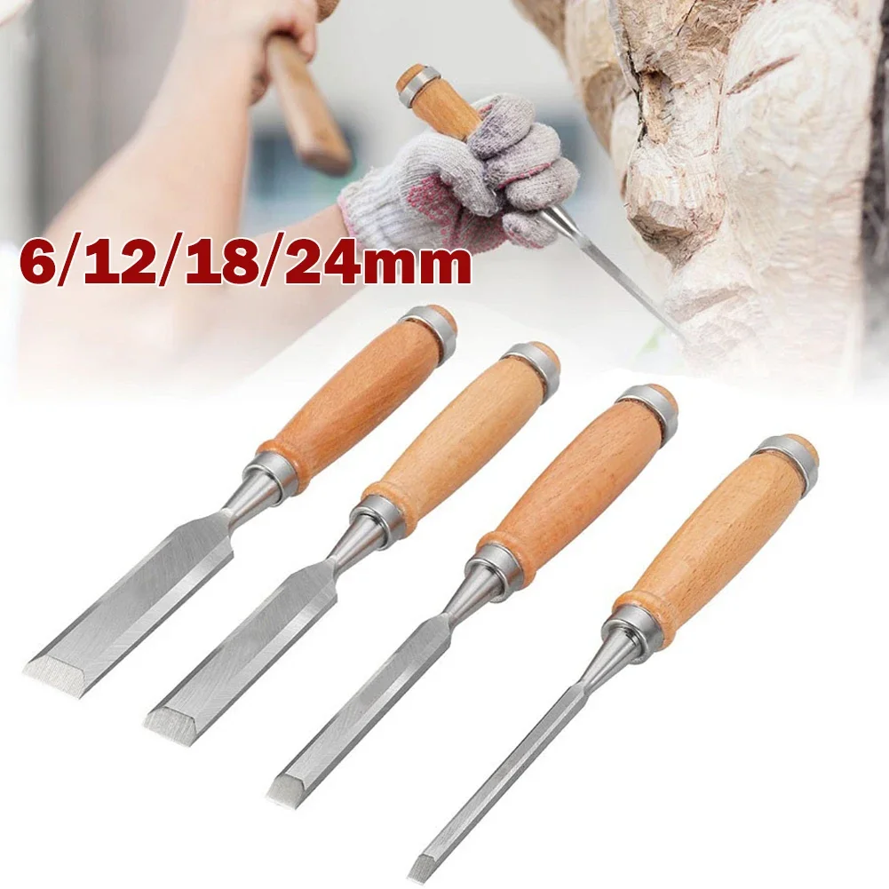 High Performance Woodworking Chisel Flat Chisel Design for Precise Carving Ergonomic Wood Handle Choose Your Preferred Size