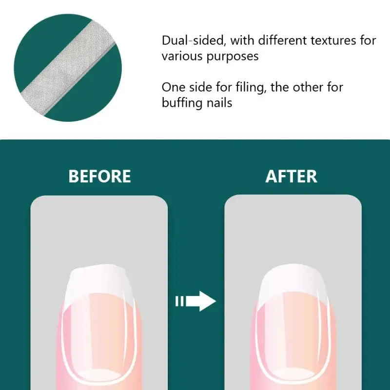 Vierseitige Nagelfeile aus Edelstahl, langlebiges Nagelwerkzeug zum Formen und Polieren, perfekt für den Salongebrauch und die Nagelpflege zu Hause – Detail 3
