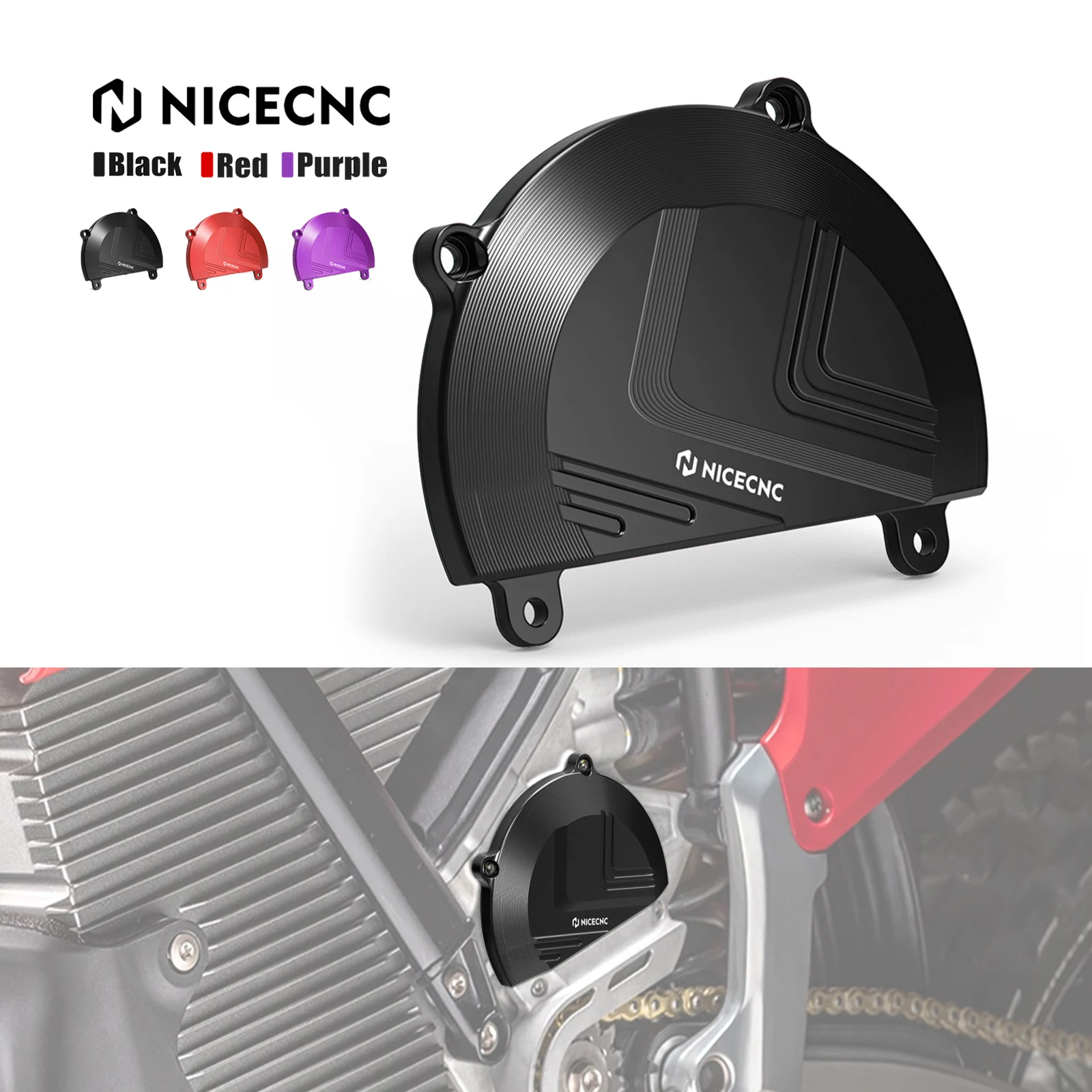 

NICECNC для Stark Varg EX для Stark Varg MX 2024-2025, левая крышка двигателя мотоцикла, защитная пленка, алюминиевый электрический велосипед для грязи