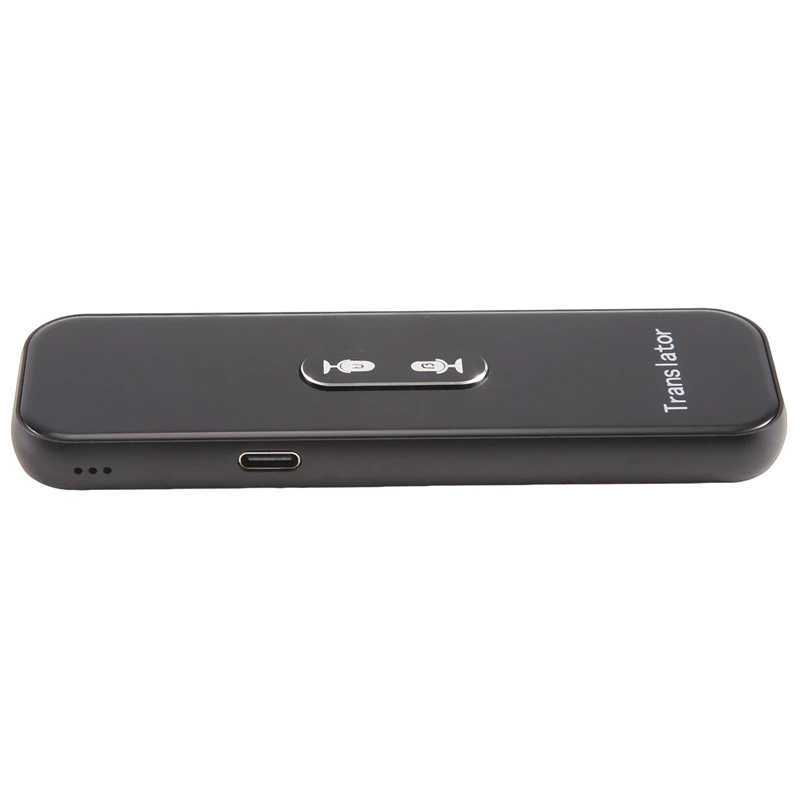1 قطعة مترجم صوتي متعدد اللغات ترجمة فورية لاسلكية تطبيق مترجم في الوقت الحقيقي (أسود) #4