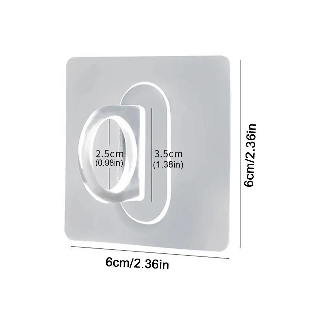 10pcs Punch-Free Non-Marking Plastics Hook Transparent Sturdy Sucker Hanger Clothes Storage Rack Kitchen Bathroom Adhesive Hook