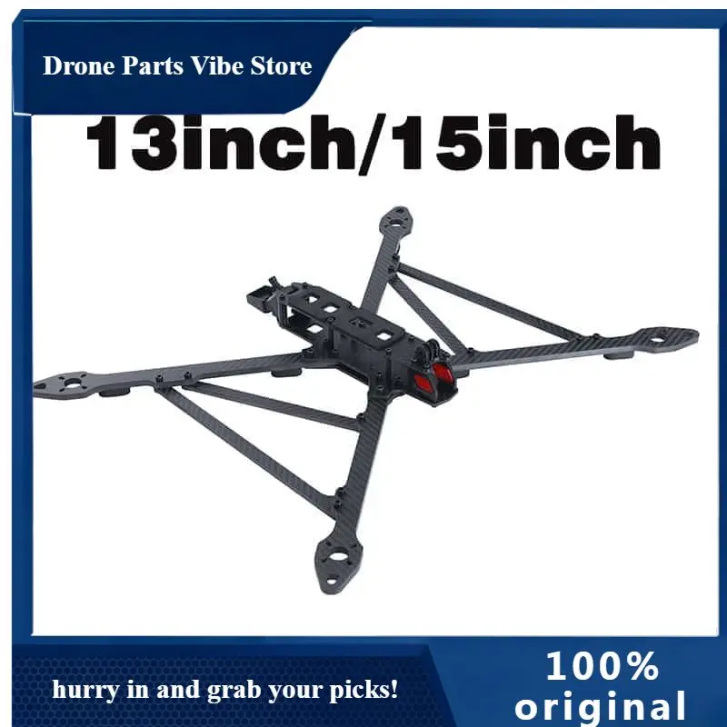 

APAPEXEVO 13/15-inch FPV Drone Frame Carbon Fibe T700 X Style Large Size Long Battery Life Heavy Load Capacity 3-10kg