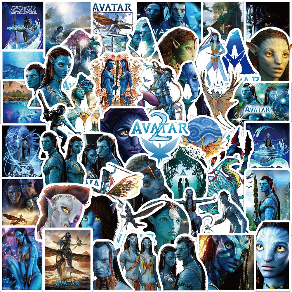 10/30/50PCS Disney Movie Avatar 2 adesivi per bambini giocattolo Cartoon decalcomanie fai da te Graffiti Laptop Phone bagagli impermeabile Cool Sticker