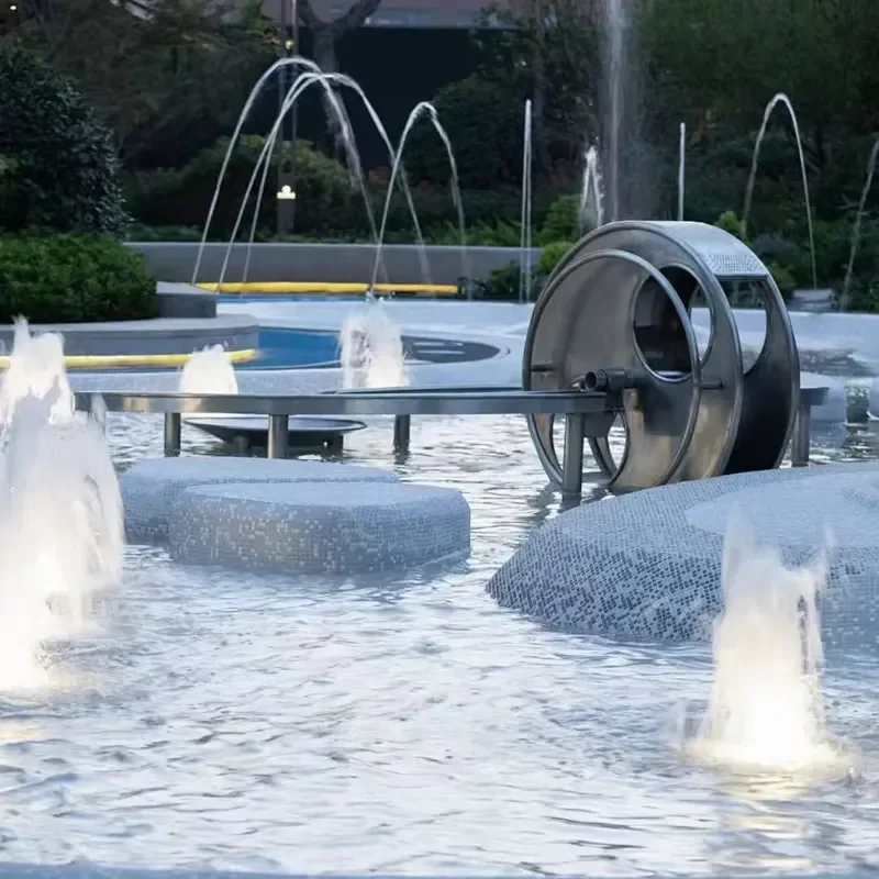 for Fish Pond Fountain Floating Air Blaster Oxygenation Pump Small Landscape Water Feature Garden Decor Outdoor Equipment