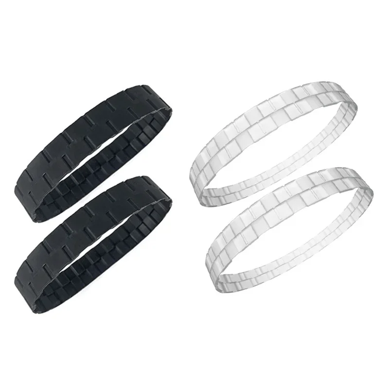 2Pcs Robot Vacuum Cleaner Tire Skin For Mijia 1S 2S T4 1C For Roborock S50 S55 S51 S6 S4 S5 Max For Irobot 600 700