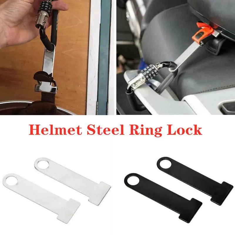 

Universal Motorcycle Helmets Strap D-Ring Stainless Steel Lock Extensions Anti-theft Helmets Ring Locks Motorcycle Accessories