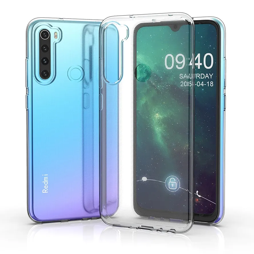 Ultra Thin Transparent Case For Xiaomi Redmi Note 5 6 7 8 8T 9 9T 9S 10 Pro Clear Cover Redmi 8A 9A 9C 10A 10C Clear Cases