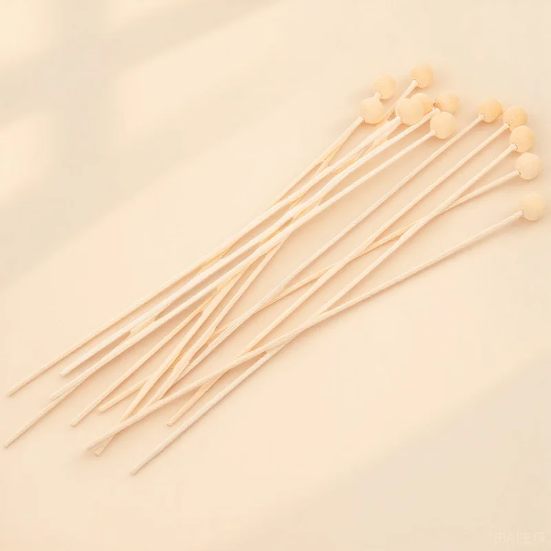

50Pcs Wooden Rattan Diffuser Sticks Aromatherapy Essential Oil Diffuser Rods Wood Beads Replacement for Room Office Bathroom
