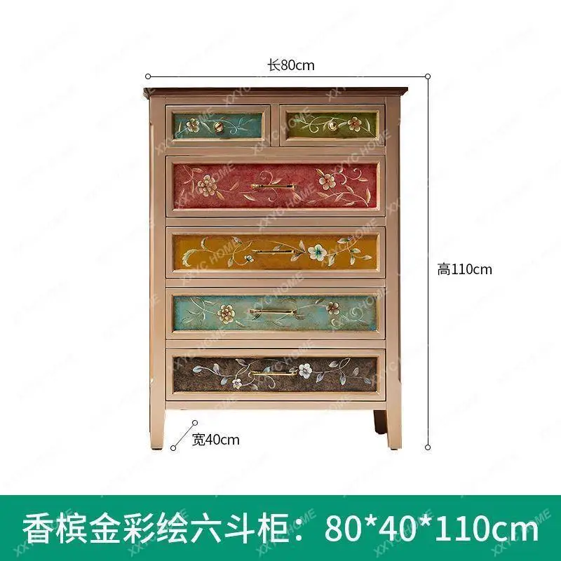 

painted chest of drawers solid wood home living room bedroom storage locker
