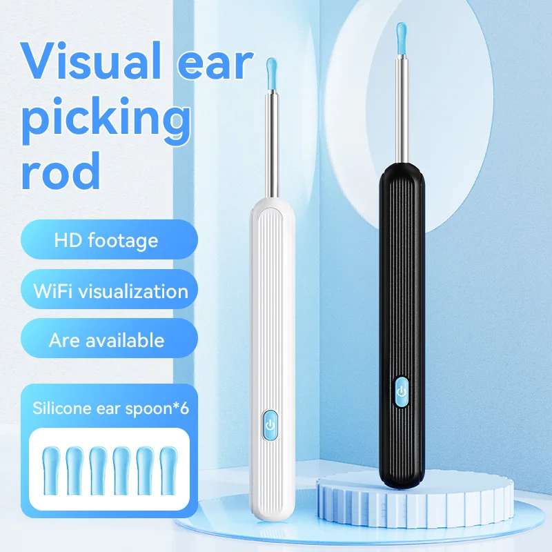 New Wireless Intelligent Luminous Ear Scoop High-definition Visible Wireless Camera Silicone Ear Cleaner Visible Ear Scoop