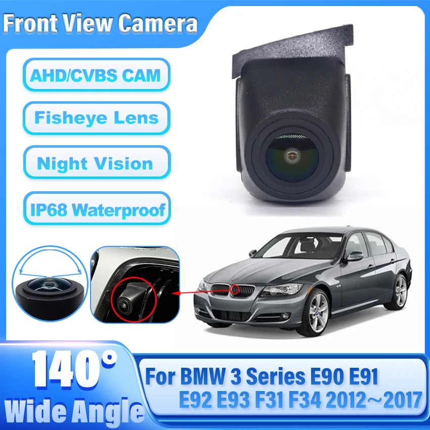 

HD 1080P 140 ° Автомобильная камера переднего вида для BMW 3 серии E90 E91 E92 E93 F31 F34 2012 2013 2014 2015 2016 2017 логотип ночного видения