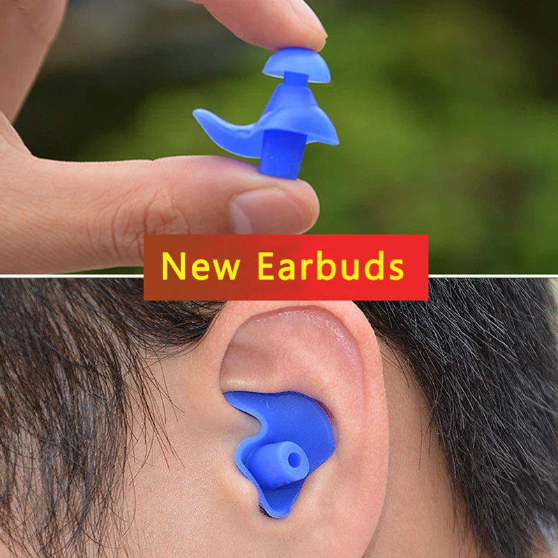 1 Pair Of Waterproof Swimming Earplugs With Boxed Soft Silicone Spiral Earplugs, Used For Noise Prevention Of Snoring And Diving