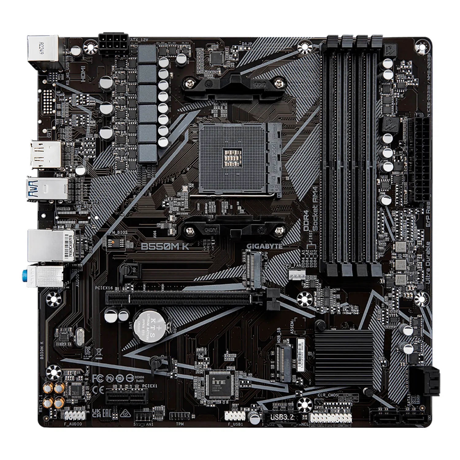 B550M K Gigabyte Motherboard B550 AMD Socket AM4 MATX DDR4 Chipset