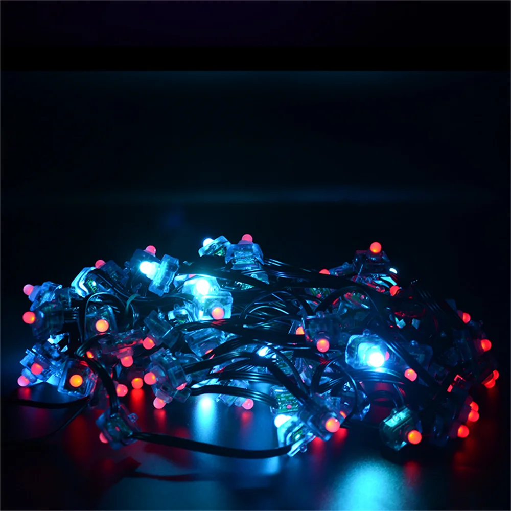 

Free Shipping DC5V Square Nodes 50ct Per String IP68 Rate Addressable RGB WS2811 Pixel Led with Xconnector or Ray Wu Connector