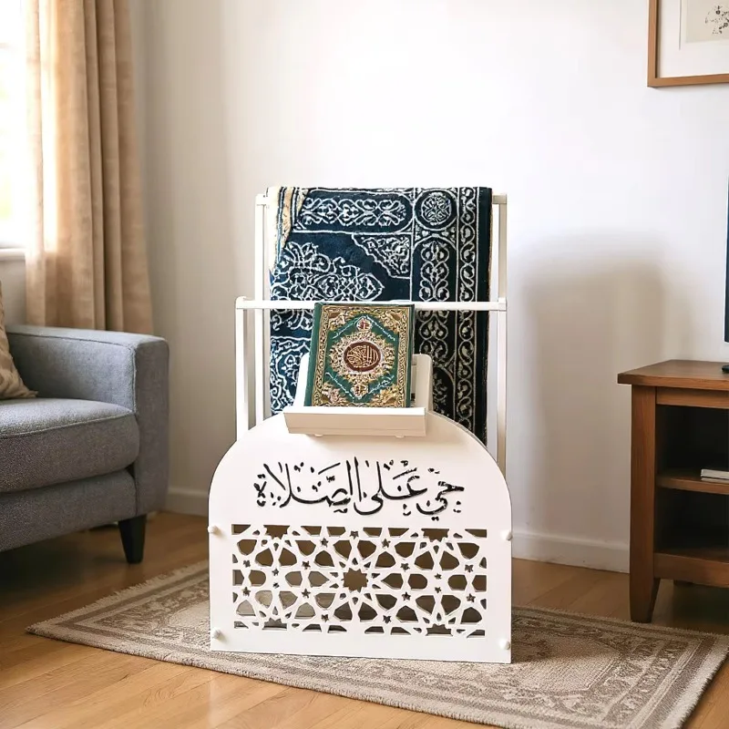 

【Best-selling】Middle East New Product Ancient Wooden Prayer Stand Prayer Mat Storage Rack Pray Mat Storage Rack Prayer Book Hold