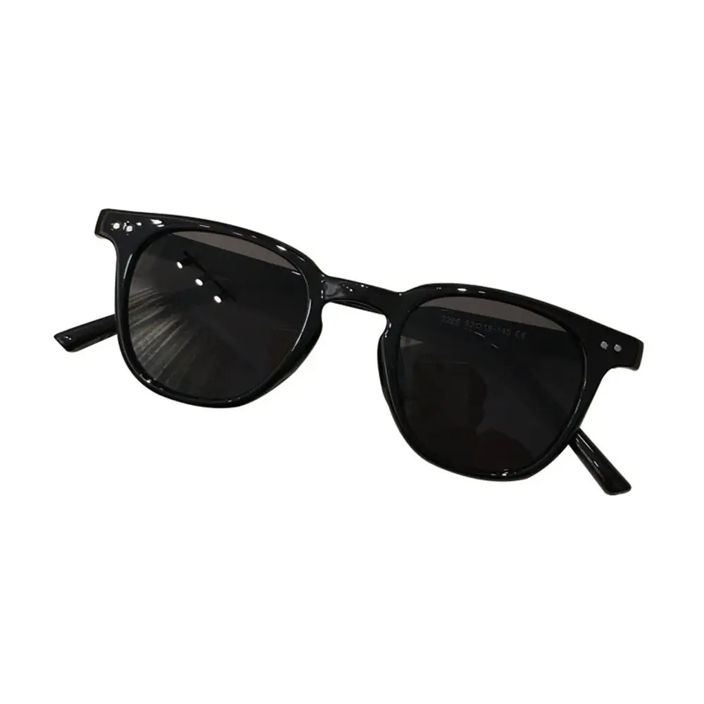 UV400 Gafas de sol cuadradas negras Gafas de sol de gran tamaño vintage para hombres